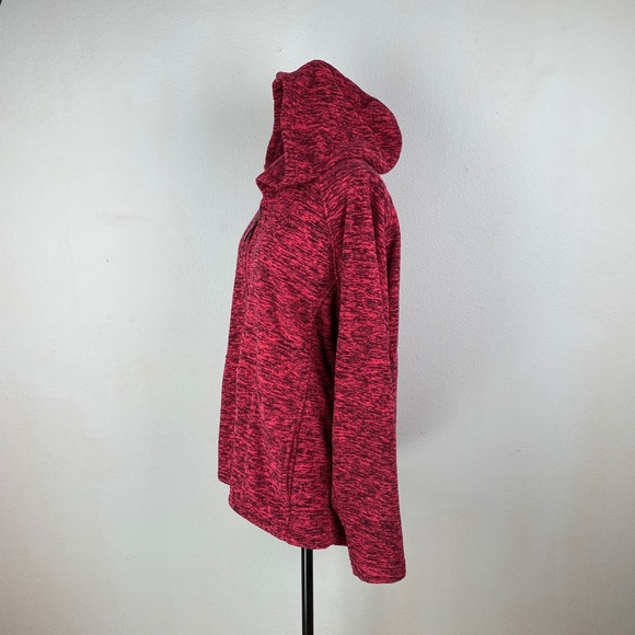 Cold Storage Womens Raspberry Black Hooded Sweatshirt Foul Weather Gear XXL - Picture 3 of 9